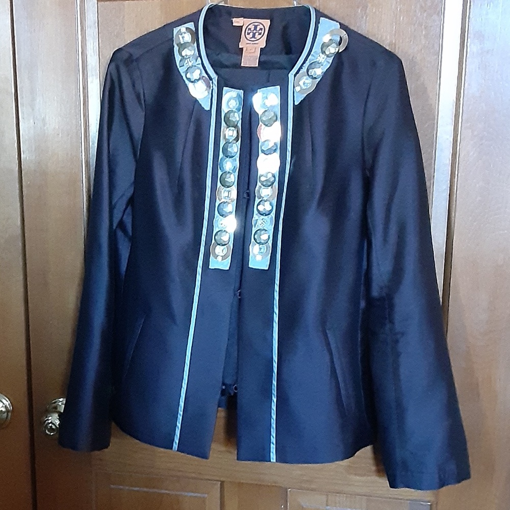 Tory Burch Wool & Silk Pant Suit & Jacket Set